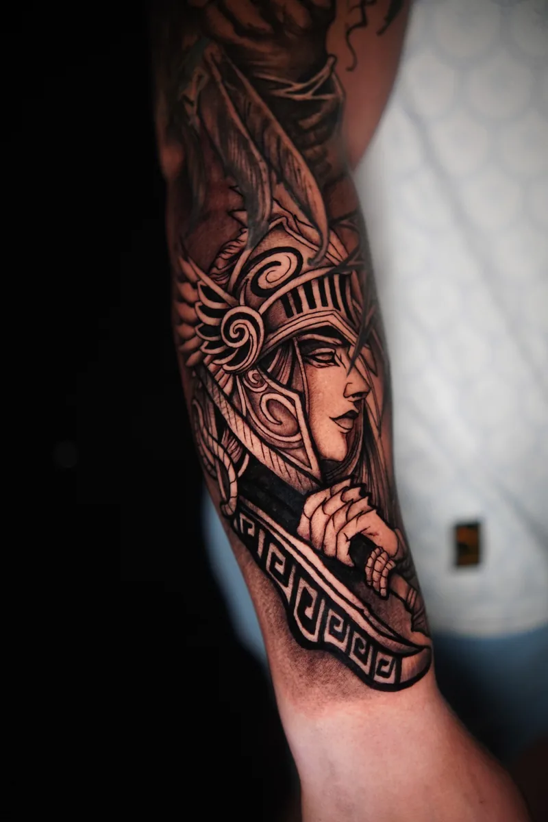 Fine Art de guerreira Palivo Tattoo